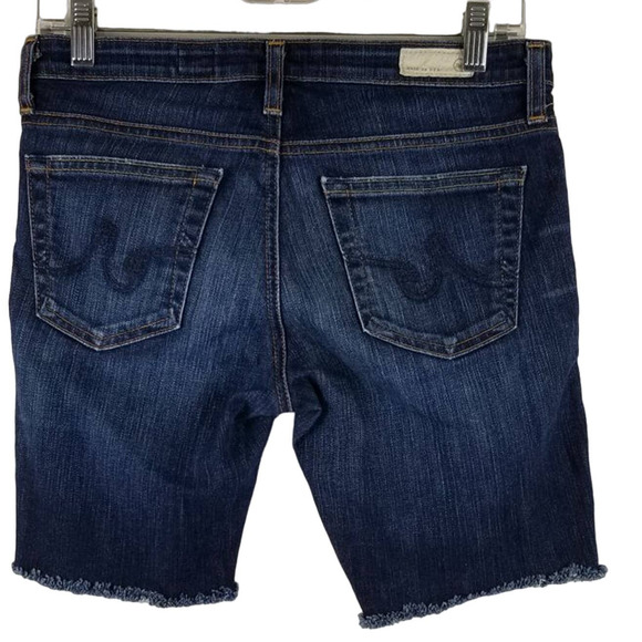 Adriano Goldschmied The Malibu Bermuda Length Denim Women Shorts 27 - Picture 2 of 4